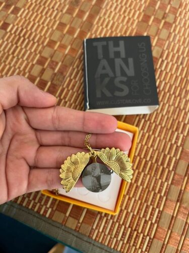 Pingente Girassol + Foto Personalizada photo review