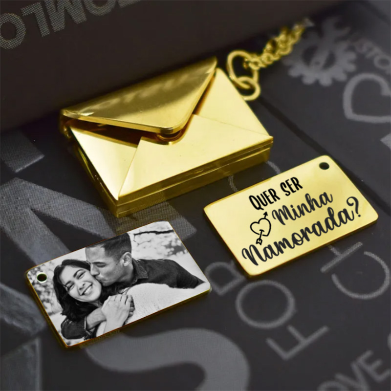 Colar Carta Proposta de Amor