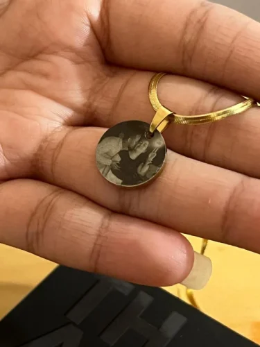 Colar Círculo Casal + Foto Personalizada photo review