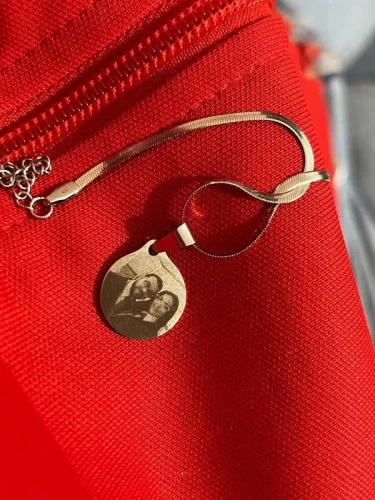 Colar Círculo Casal + Foto Personalizada photo review