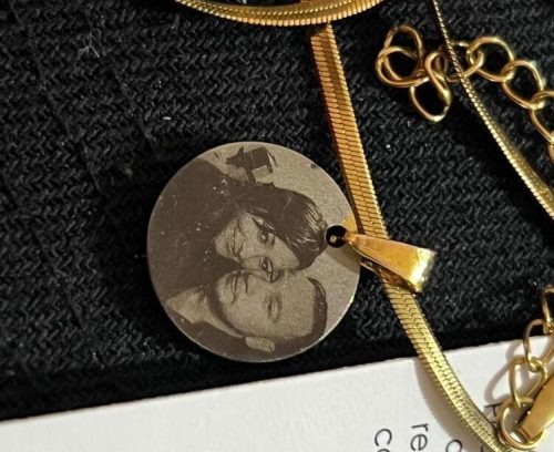 Colar Círculo Casal + Foto Personalizada photo review