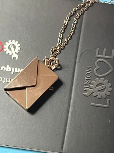 Colar Carta Mensageira + Foto Personalizada photo review