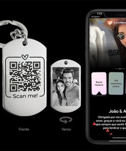 Chaveiro QR Code – Memória Digital