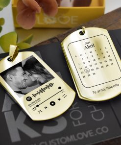 Chaveiro Spotify + Foto Personalizada